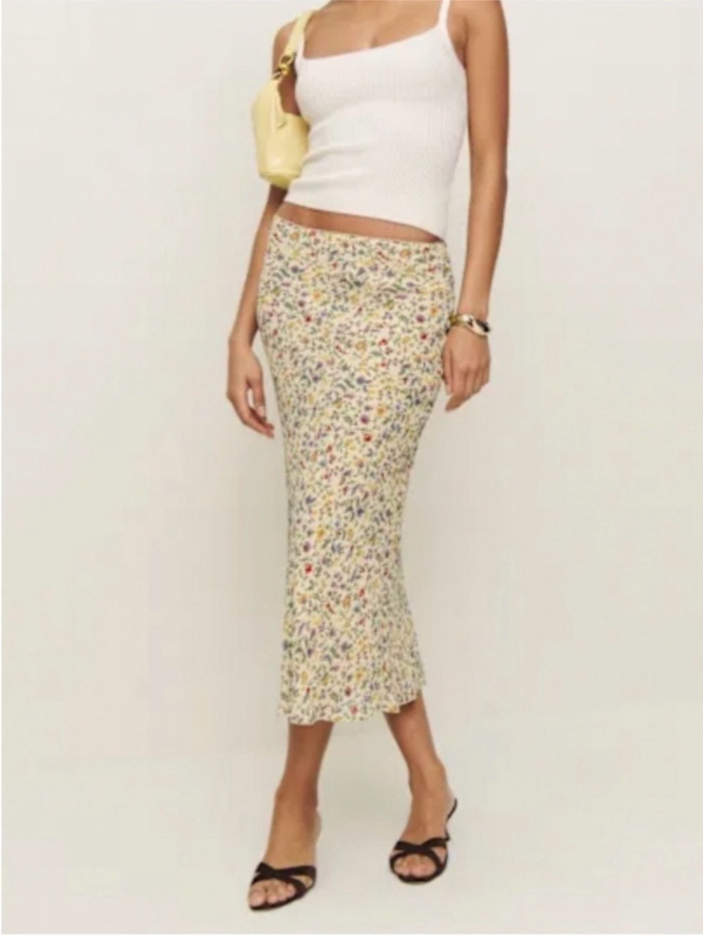 Reformation Yasmeen midi skirt
